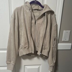 Blank NYC Women's Tan Bomber Jacket